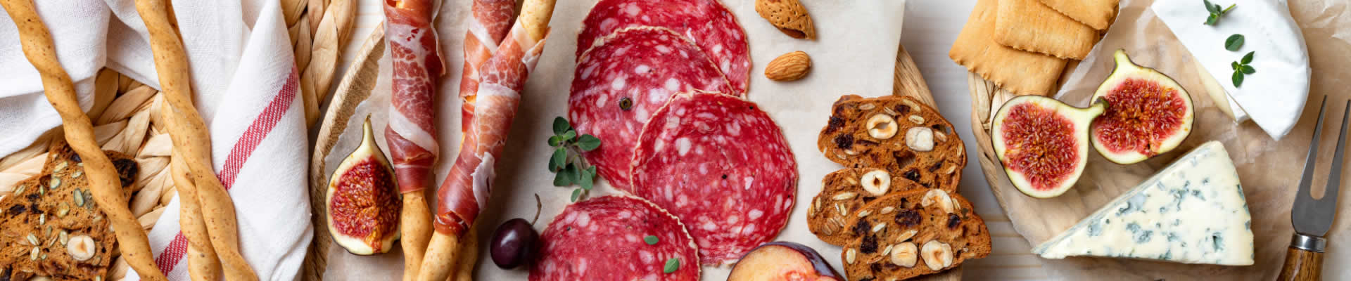 Charcuterie board display